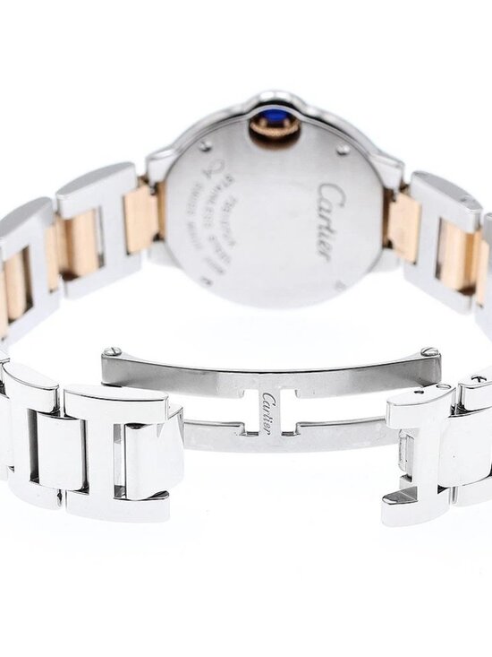 CARTIER Baron blue SM WE902052 K18PG/SS 11P diamond Quartz Ladies Watch_906390 main image 5